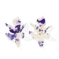 Flora Statement Earrings - Midnight Rain