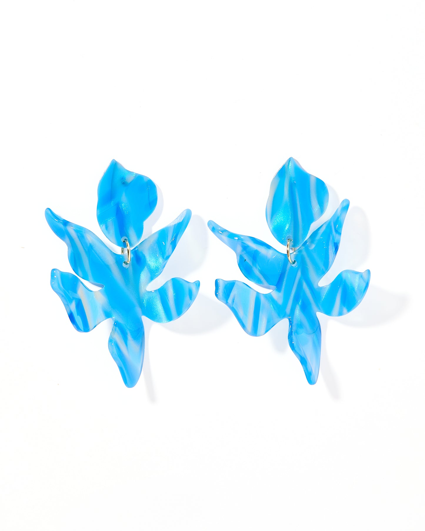 Flora - Blue Iris - Earrings