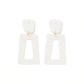 Kennedy - White Glitter - Earrings