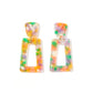 Kennedy - Pink-Green Confetti - Earrings