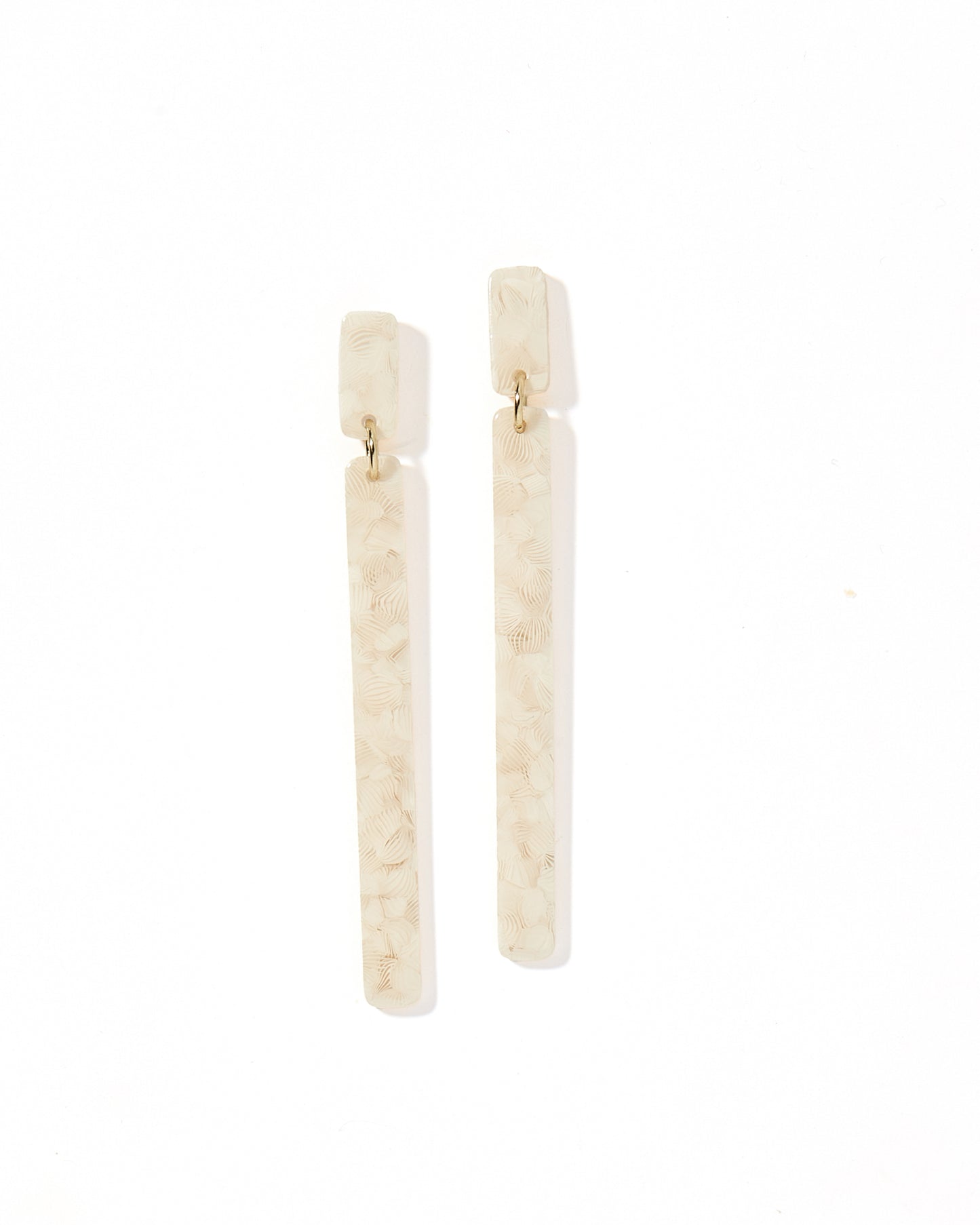 Keli - White Shell - Earrings