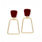 Kaelyn - Maroon - Earrings