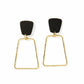 Kaelyn - True Black and Gold - Earrings