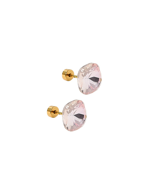 Screwback Stud Earrings Lux - Kit Baby Pink
