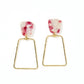 Kaelyn - Maroon Camo - Earrings