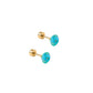 Screwback Stud Earrings Lux - Zuri Teal