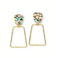 Kaelyn - Blue-Pink Retro - Earrings