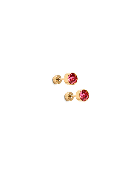 Screwback Stud - Juliet - Pink - 5mm