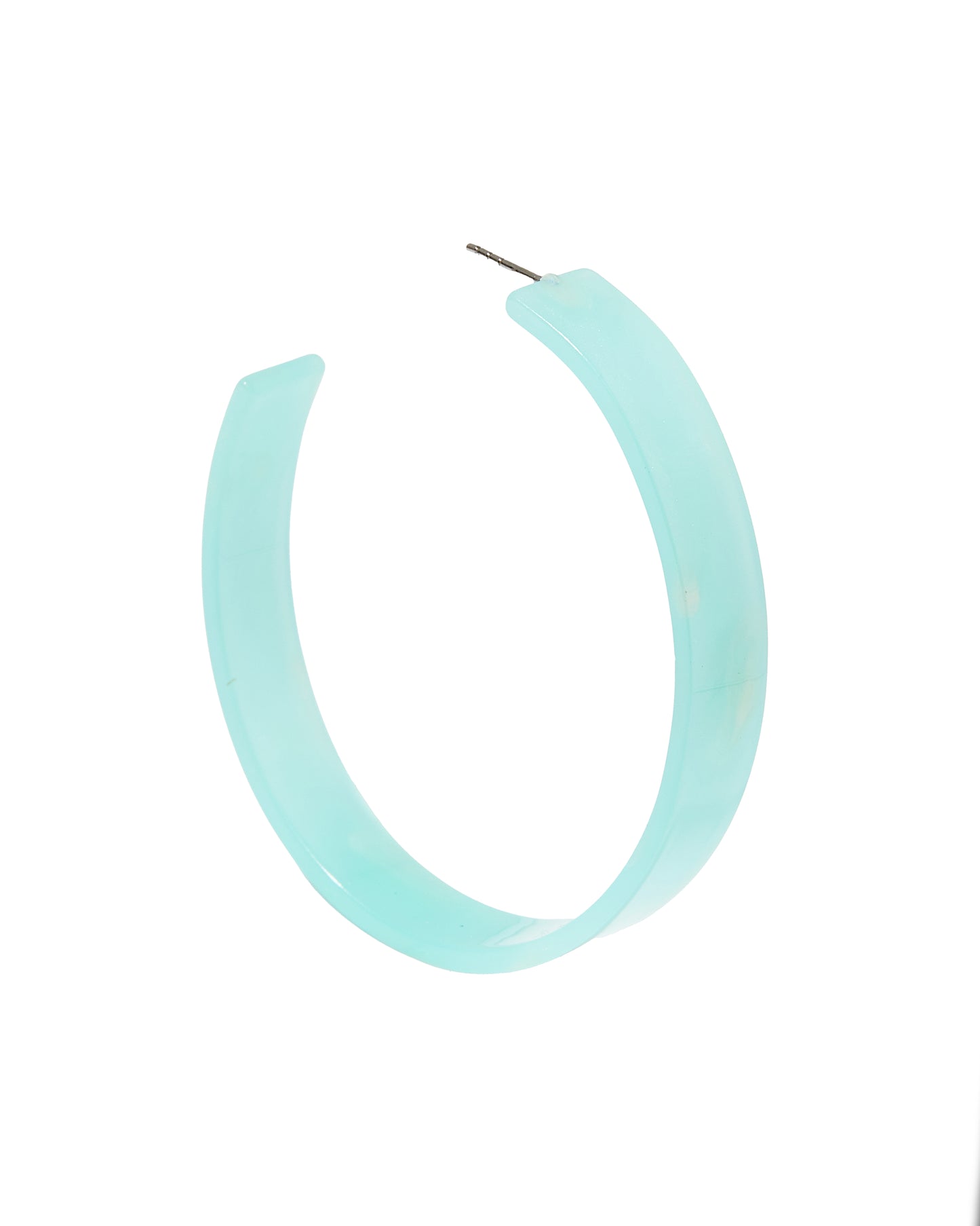 Ashley - Mega Hoop - Blue Aqua - Earrings