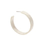 Ashley - Medium Hoop - White Shell - Earrings