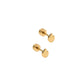 Screwback Stud Earrings - Micro Flame