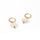 Huggie Charm Earrings - Bloom