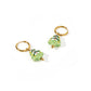 Huggie Charm Earrings - Christmas Tree Green