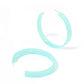 Ashley - Mega Hoop - Blue Aqua - Earrings