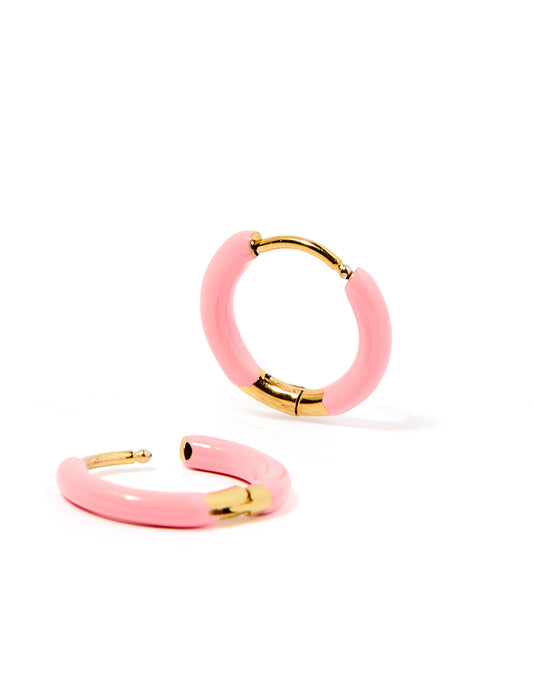 Scarlett - Pink - 10mm - Huggie