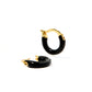 Mia - Gold-Filled - Black - Earrings