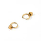 Huggie Charm Earrings - Dakota Heart