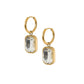 Huggie Charm Earrings - Diana Clear