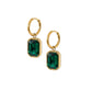 Huggie Charm Earrings - Diana Green