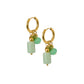 Huggie Charm Earrings - Evergreen
