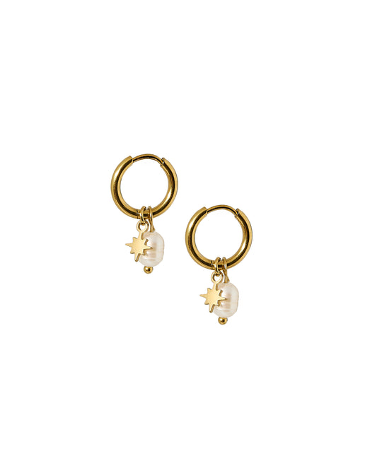 Huggie Charm Earrings - Cora Pearl