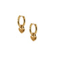 Huggie Charm Earrings - Dakota Heart