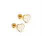 Screwback Stud Earrings - Volleyball