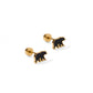 Screwback Stud Earrings - Black Bear