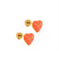 Screwback Stud Earrings - Basketball