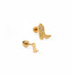 Screwback Stud Earrings - Petite Cowgirl Boot