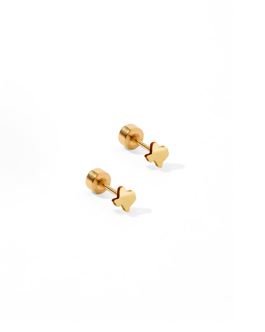 Screwback Stud Earrings - Petite Texas