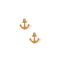Screwback Stud Earrings - Anchor