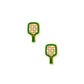 Screwback Stud Earrings - Pickleball