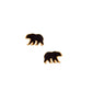 Screwback Stud Earrings - Black Bear
