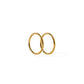 Huggie Infinity Hoop Earrings - Ava Gold 12mm