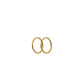 Huggie Infinity Hoop Earrings - Ava Gold 8mm