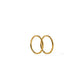 Huggie Infinity Hoop Earrings - Ava Gold 10mm