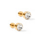 Screwback Stud Earrings - Juliet Clear 8mm