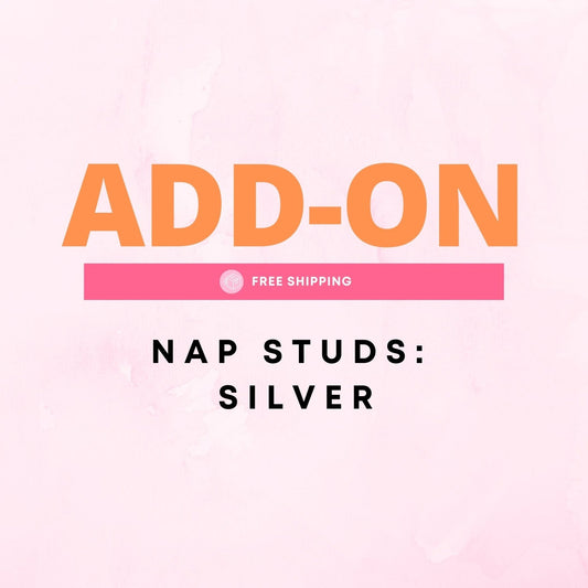 ADD ON - Flat Back Studs - Silver (No Display) - LINNY CO Wholesale