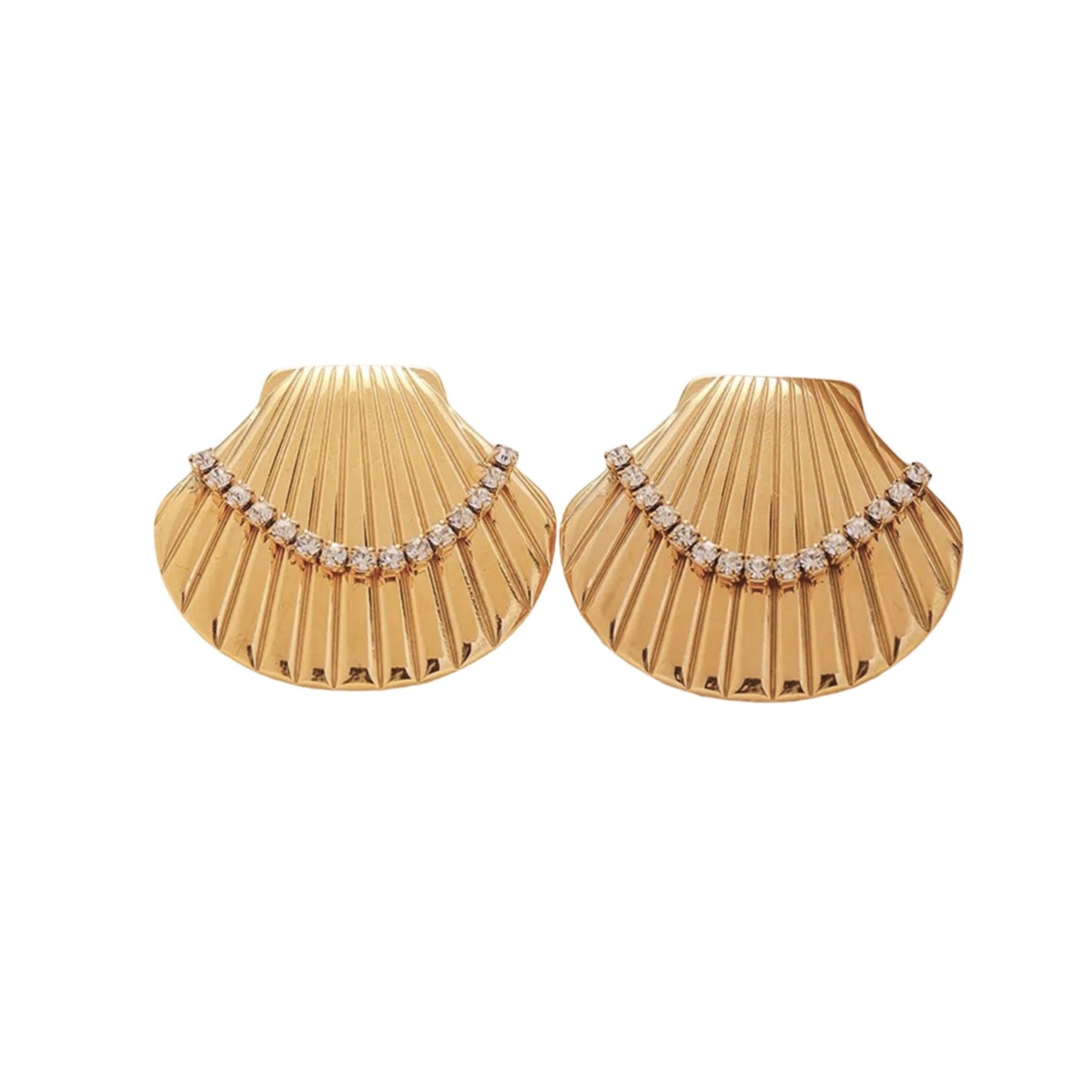 Adora Shell Statement Earrings - LINNY CO WholesaleMetals