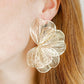 Amanda Flower Statement Earrings - Gold - LINNY CO WholesaleMetals