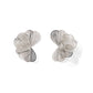 Amanda Flower Statement Earrings - Silver - LINNY CO WholesaleMetals