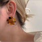 Amelia - Brown Tortoise - Earrings - LINNY CO WholesaleAcetate