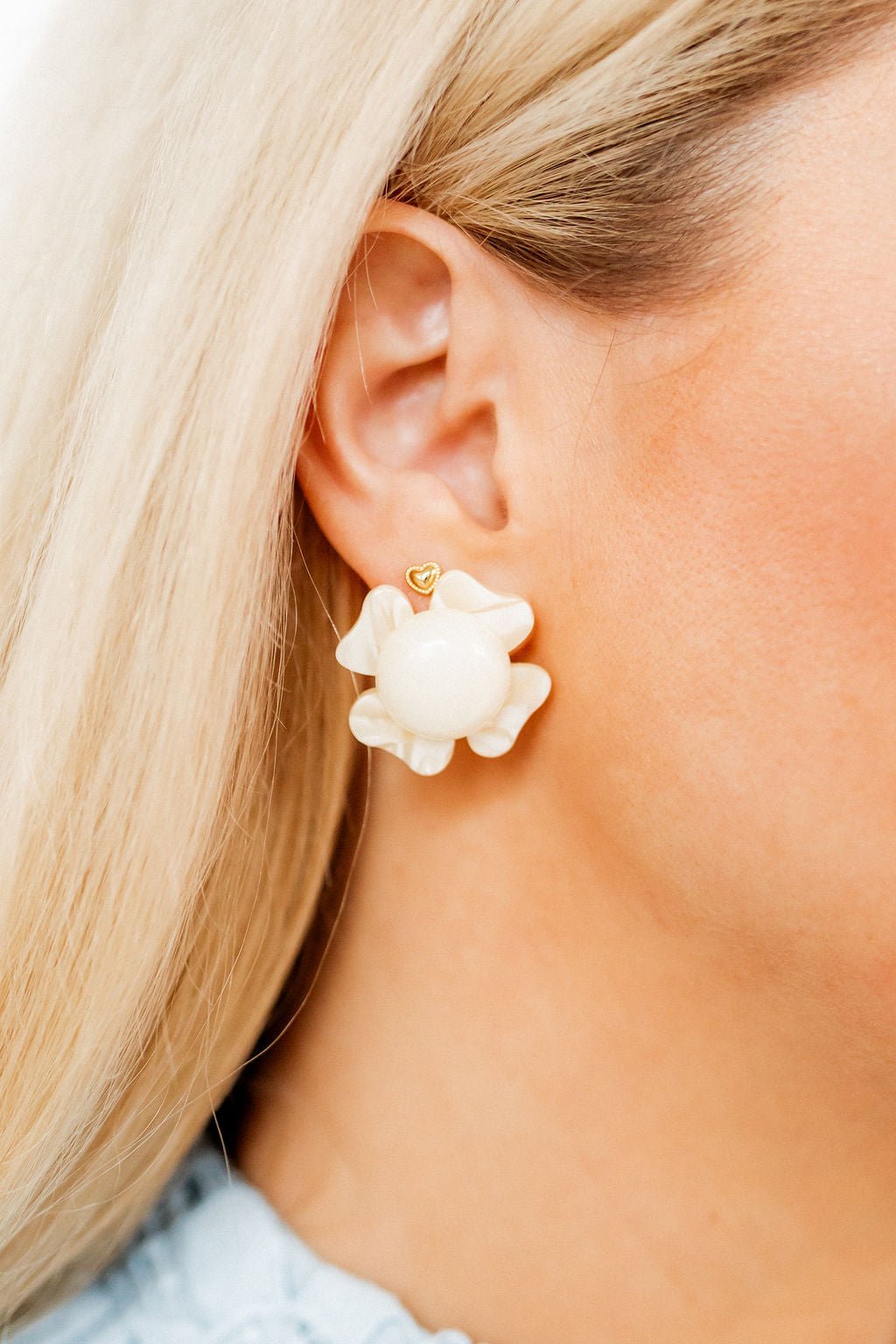 Amelia - Champagne Sparkle - Earrings - LINNY CO WholesaleAcetate