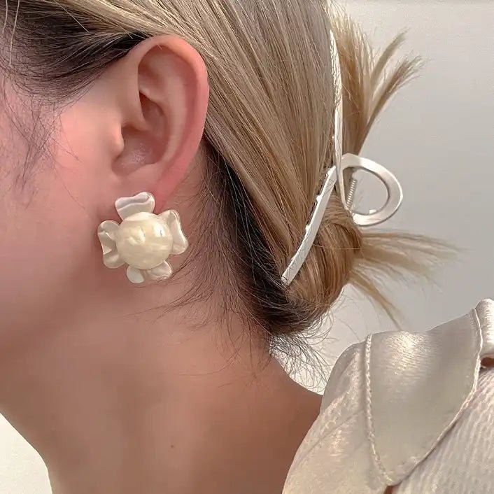 Amelia - Champagne Sparkle - Earrings - LINNY CO WholesaleAcetate