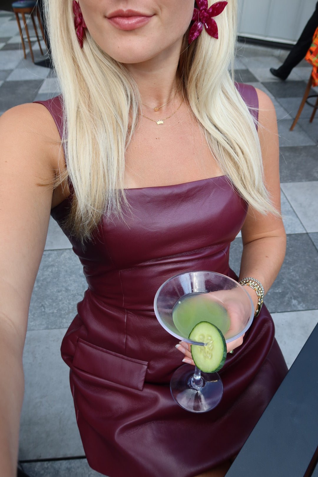 Annie Statement Earring - Pinot Noir - LINNY CO WholesaleAcetate