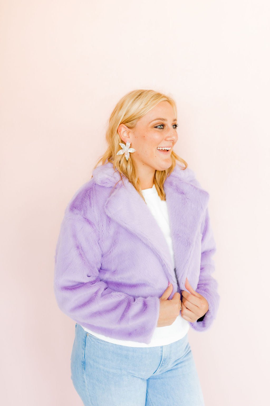 Annie Statement Earring - Sugar Plum - LINNY CO WholesaleAcetate