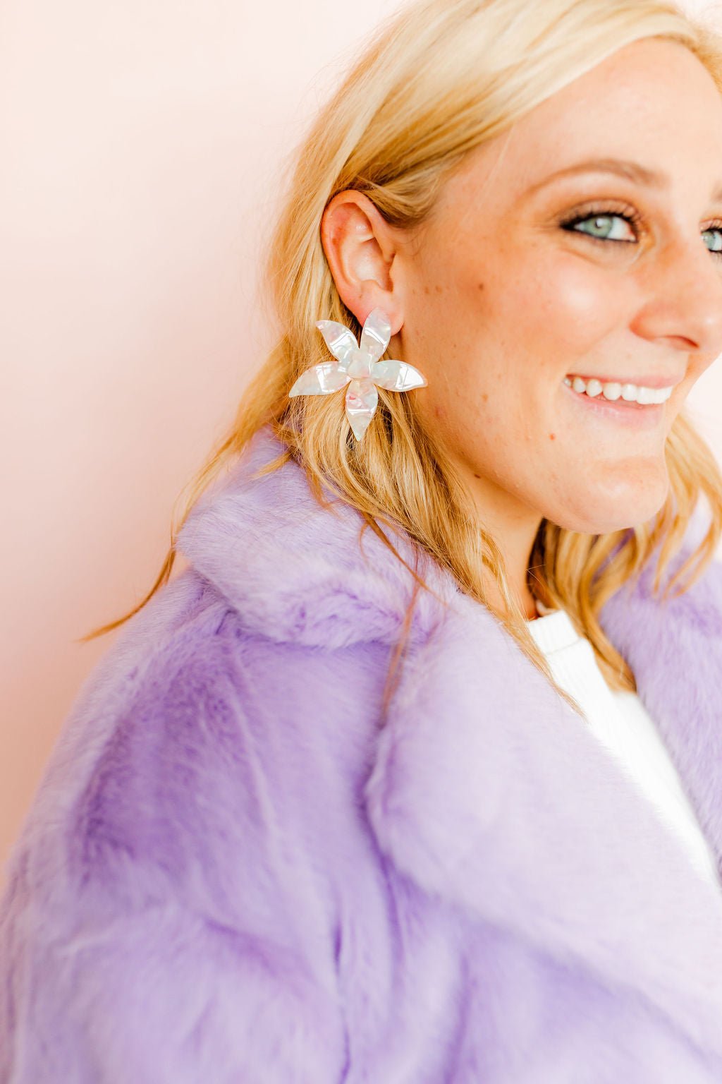 Annie Statement Earring - Sugar Plum - LINNY CO WholesaleAcetate
