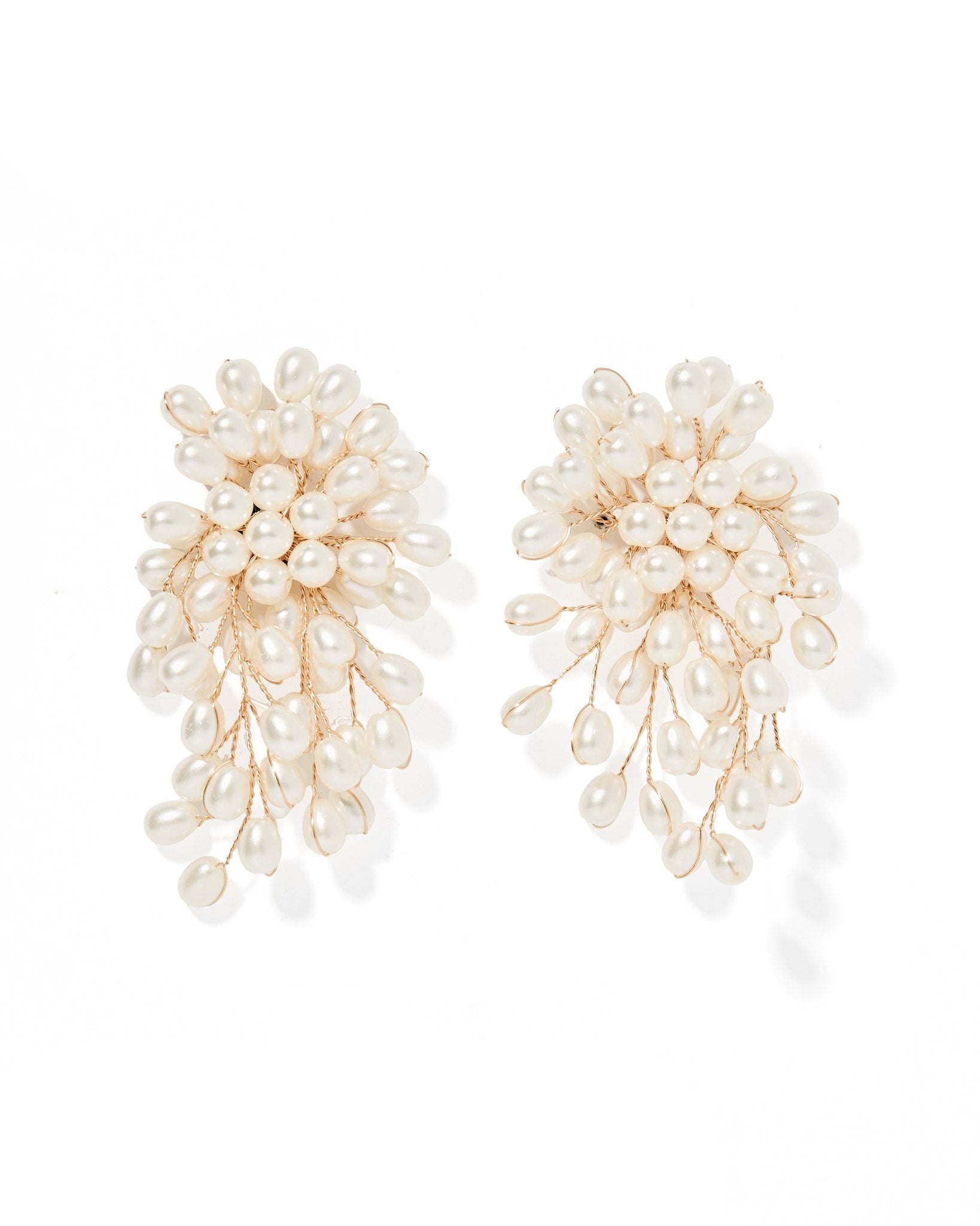 Ariel Pearl Statement Earrings - LINNY CO WholesaleMetals