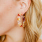 Ashley - Medium Hoop - Autumn Bouquet - Earrings - LINNY CO WholesaleAcetate